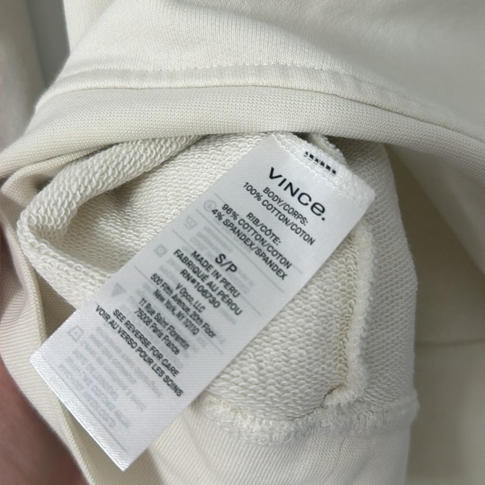 Vince Off-White Crewneck Sweatshirt - Picture 4 of 4